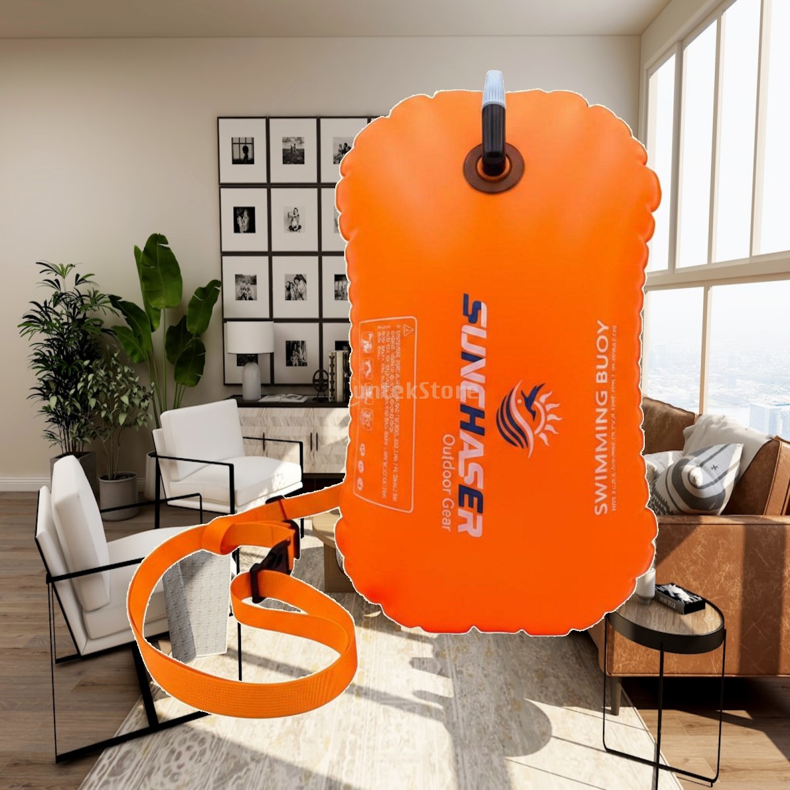 Aquatic Sports Equipment - Swimming Float Inflatable Waterproof Pouch Bright