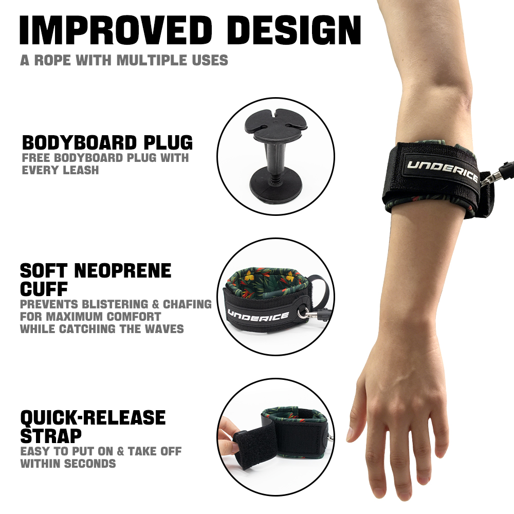 TPU Surfboard Leash Adjustable - Stand Up Paddle Leash ulasan dan harga