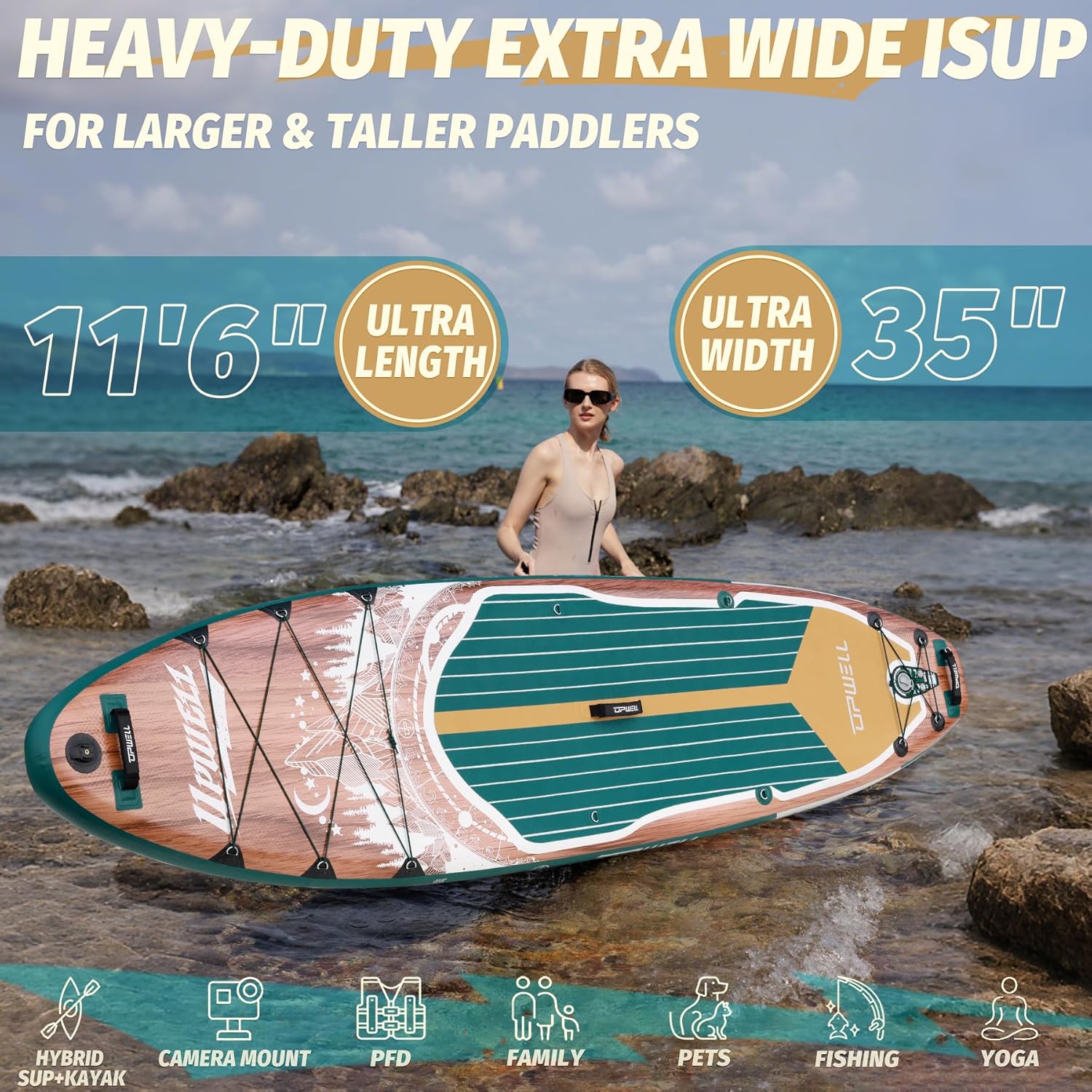 Inflatable Stand Up Paddle Boa - Stand Up Paddle Leash ulasan dan harga