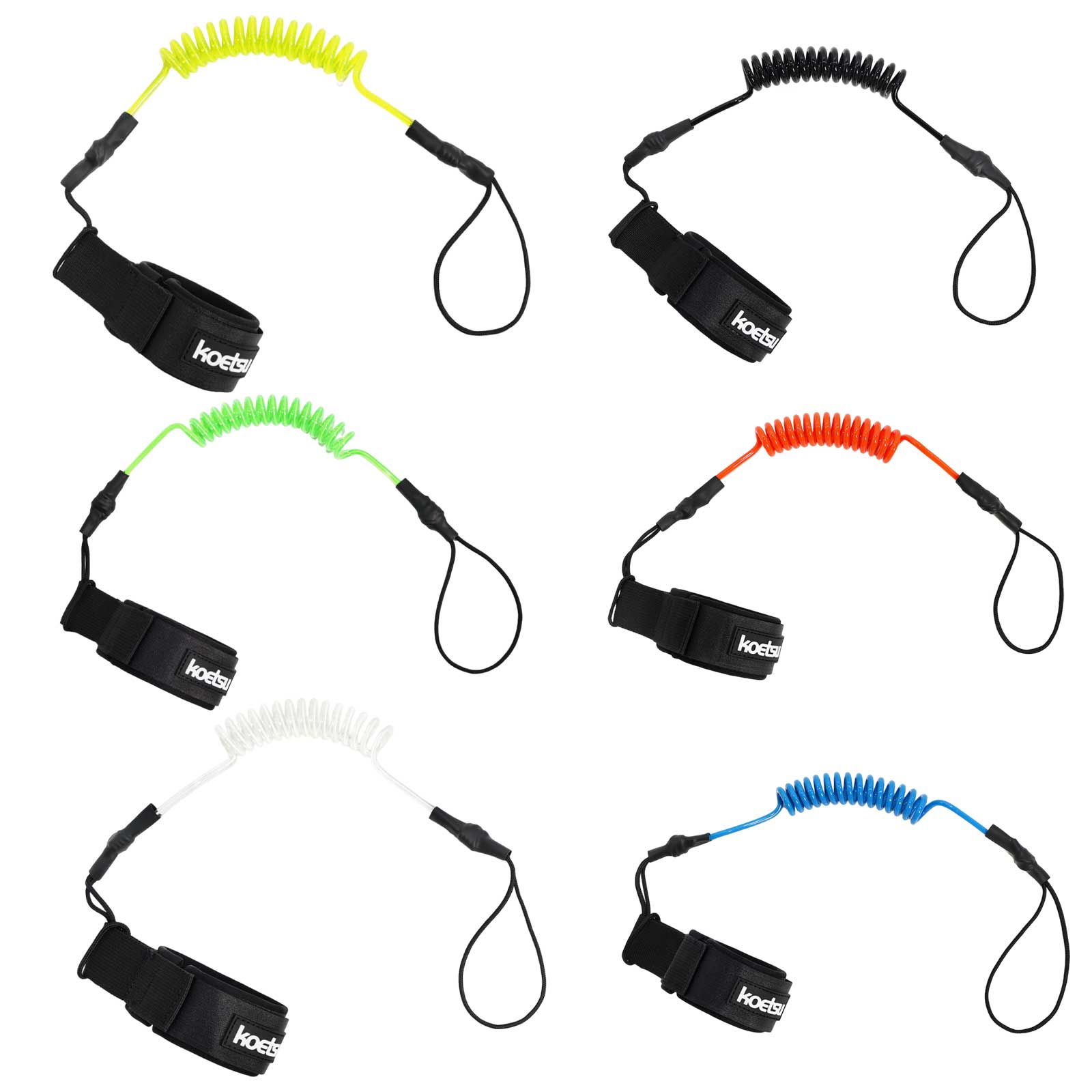 Coiled Bodyboarding Leash TPU  - Stand Up Paddle Leash ulasan dan harga
