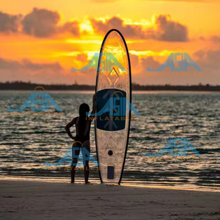 Crystal Clear Bottom Sup Stand - Stand Up Paddle Leash ulasan dan harga