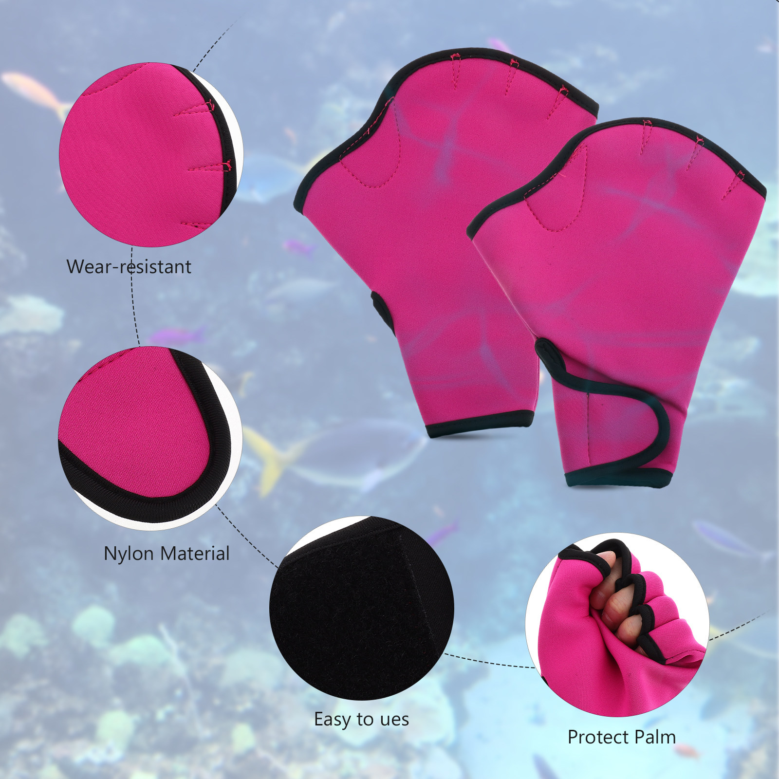 1Pair Swim Training Gloves Nyl - Aquatic Sports Equipment ulasan dan harga