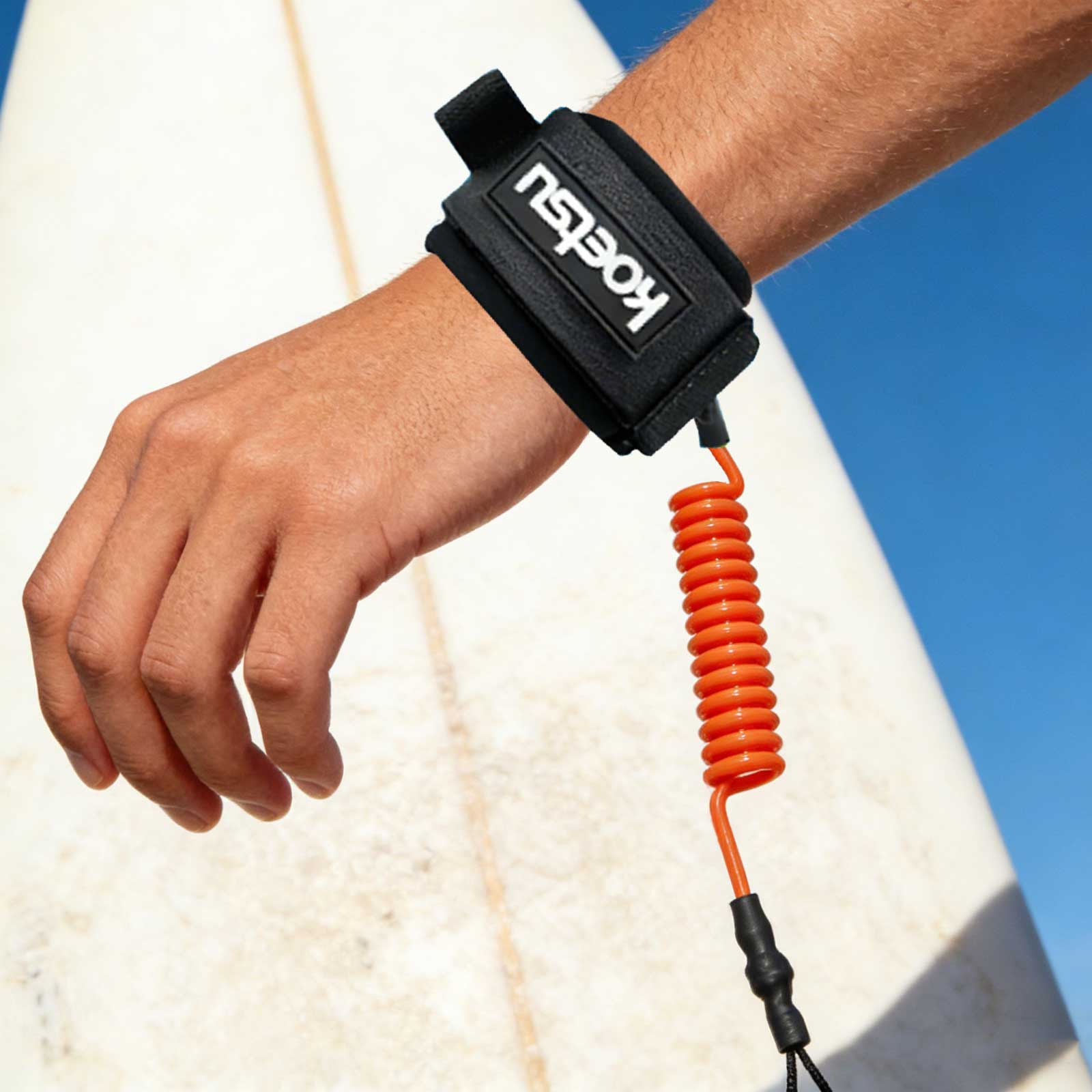 Coiled Bodyboarding Leash TPU  - Stand Up Paddle Leash ulasan dan harga